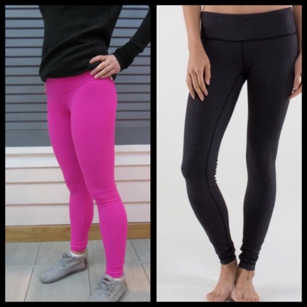 Hot pink Lululemon full wunder under pants SZ 2